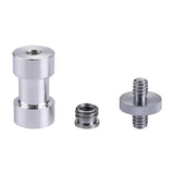 3-In-1 Screw Adapter Kit 1 / 4 & 3 / 8 Male To 1 / 4 & 3 / 8 Female - Top-Down View