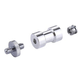 3-In-1 Screw Adapter Kit 1 / 4 & 3 / 8 Male To 1 / 4 & 3 / 8 Female - 45-Degree Angle