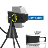 Dimmable Led Ring Light with Phone Tripod Stand - 45-Degree Angle