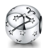 925 Sterling Silver Diy Zodiac Bracelet Beads Constellation Accessories Aries Style - Aries