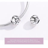 925 Sterling Silver Diy Zodiac Bracelet Beads Constellation Accessories Aries Style - Aries - Rear View