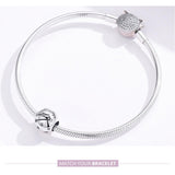 925 Sterling Silver Diy Zodiac Bracelet Beads Constellation Accessories Aries Style - Aries - Close-Up Angle