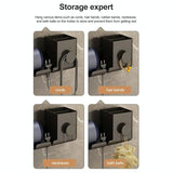 Wall Mounted Holder For Dyson Hair Dryer Bathroom Storage Rack Simple Black - Simple White