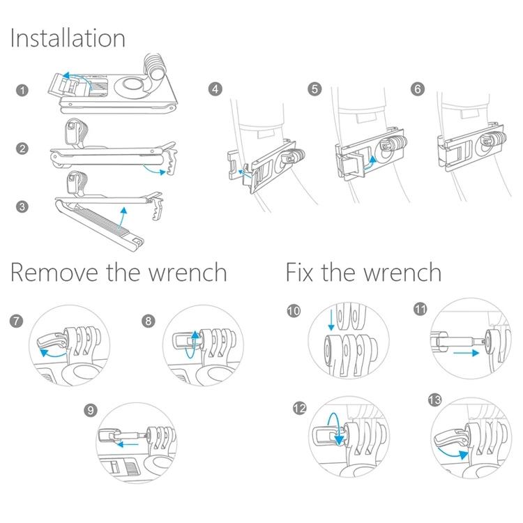 Secure Strap Holder for Dji Pocket / Action - Fixed