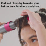 Gold 20mm Cylinder Comb for Dyson Airwrap - 20Mm  Cylinder Comb Rose Red - Rear View