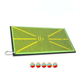 Improve your Golf Swing with Training Pad and Sponge Balls - Front View