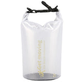 2L Waterproof Bag For Beach Rafting And Swimming Translucent Design - Front View