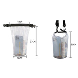 2L Waterproof Bag For Beach Rafting And Swimming Translucent Design - Top-Down View
