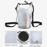 2L Waterproof Bag For Beach Rafting And Swimming Translucent Design - 45-Degree Angle