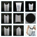 2L Waterproof Bag For Beach Rafting And Swimming Translucent Design - Rear View