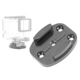 4 Holes Aluminum Quick Release Tripod Mount for Sports Camera - Front View