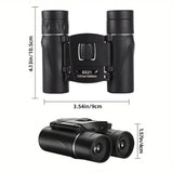 High-power Mini Binoculars for Low-light Night Vision 8x21 - Side View