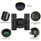 High-power Mini Binoculars for Low-light Night Vision 8x21 - 45-Degree Angle