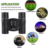 High-power Mini Binoculars for Low-light Night Vision 8x21 - 45-Degree Angle