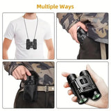 High-power Mini Binoculars for Low-light Night Vision 8x21 - Rear View