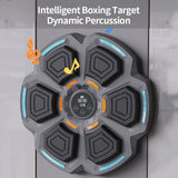 Adjustable 9-Speed Bluetooth Music Boxing Machine With Lights - Black - Black - 45-Degree Angle