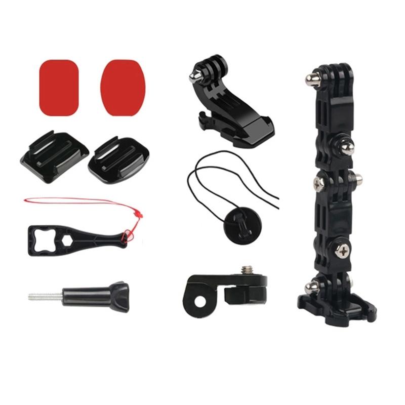 Universal Multi-joint Helmet Mount for Action Cameras