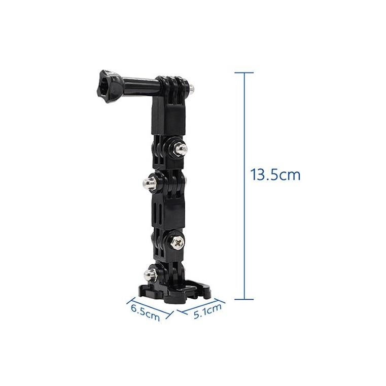 Universal Multi-joint Helmet Mount for Action Cameras