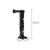 Universal Multi-joint Helmet Mount for Action Cameras - Top-Down View