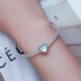 925 Sterling Silver Natural Four Leaf Clover Bracelet Pendant Diy Beading Accessory Bsc667 Style - Four-Leaf Clover - 45-Degree Angle
