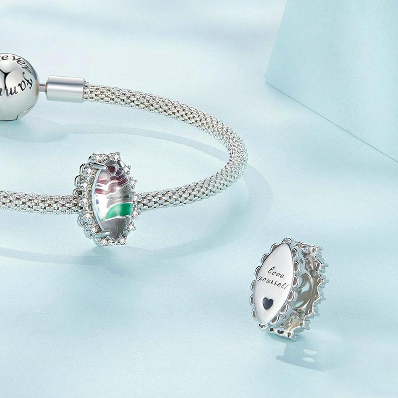 925 Sterling Silver Engraved Zirconia Bracelet
