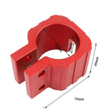 Red Folding Clamp For Electric Scooter - Zero 8X 10X 11X Dualtron Dt3 Thunder - Top-Down View