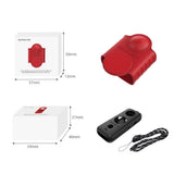 Silicone Protective Case for Insta360 one X2 with Red Lens Screen - Side View