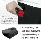 Silicone Protective Case for Insta360 one X2 with Red Lens Screen