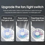 Foldable Laptop Cooling Stand with Ambient Light - Silver - Extra Image