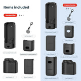 5-in-1 Silicone Case for Dji Pocket 3 Camera Accessories - 5 In 1 Black