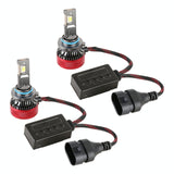 1 Pair 9006 Dc12V 65W 6000K 6500Lm Led Car Headlights - Top-Down View