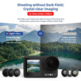 Waterproof Filter for Dji Action 4 Sports Camera - Cpl - Uv - Rear View