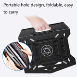 Adjustable Laptop Stand - Portable Support Base - Rear View