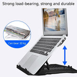 Adjustable Laptop Stand - Portable Support Base - Close-Up Angle