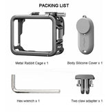 Amagisn Metal Rabbit Cage Protection for Insta360 Go 3 - Bezel Accessories - Top-Down View