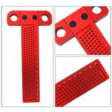 Marking Ruler for Woodworking T-shaped Holes - Top-Down View
