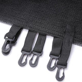 1.2M Outdoor Trampoline Safety Net Anti Fall Jump Pad Fits 6 Poles - Top-Down View