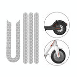 Reflective Sticker for Xiaomi Mijia M365 Pro Scooter - White - Front View