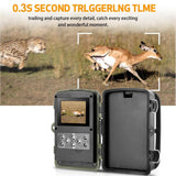Outdoor Hunting Camera with Infrared Night Vision - 2.7k Resolution - Low Angle