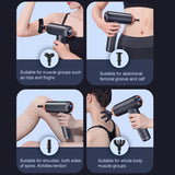 Professional Muscle Relaxing Massage Gun - Black - Low Angle