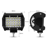 4 Inch 18W 1800Lm 4 Row Led Strip Light Working Refit Off - Road Vehicle Lamp Roof Strip Light - Side View