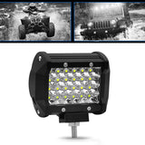 4 Inch 18W 1800Lm 4 Row Led Strip Light Working Refit Off - Road Vehicle Lamp Roof Strip Light - Top-Down View