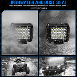 4 Inch 18W 1800Lm 4 Row Led Strip Light Working Refit Off - Road Vehicle Lamp Roof Strip Light - Low Angle