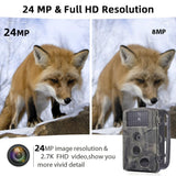 24mp 2.7k Outdoor Track Camera for Infrastructure Monitoring and Hound Tracking - Low Angle
