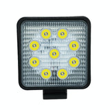 6.7W White Light Square - Shaped Waterproof Car Boat Marine Work Lights Spotlight Led Bulbs Dc 9 - 30V - Front View