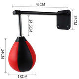 Vent Inflatable Wall-Mounted Speed Ball For Boxing And Martial Arts - Low Angle
