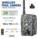Outdoor 4G Night Vision Trail Camera With Infrared - Close-Up Angle