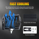 4 Inch 13W 3 Row Car Led Strip Light Working Refit Off - Road Vehicle Lamp Roof Strip Light With Yellow White Flash - Low Angle