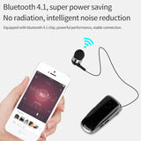 Wireless Bluetooth In-ear Earphone with Vibrating Alert and Hands-free Clip - Black - Rear View