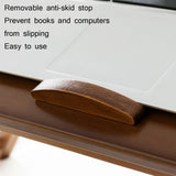 Adjustable Folding Laptop Desk for Dorm or Study - Height and Space Saver - Close-Up Angle